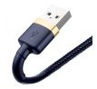 BASEUS cable USB A to Lightning 2.4A Cafule CALKLF-BV3 1 m modrý zlatý