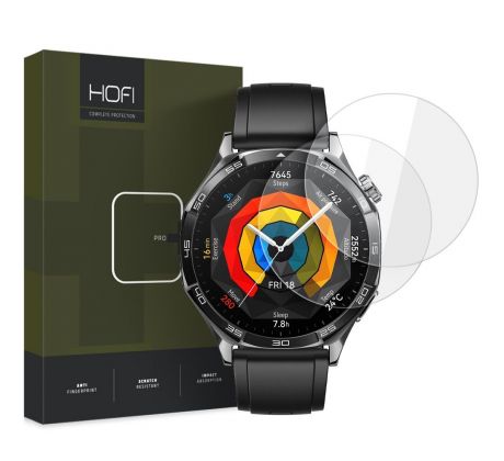 2KS V BALENÍ, SET 2 OCHRANNÝCH SKEL HOFI GLASS PRO+ 2-PACK HUAWEI WATCH GT 5 (46 mm) CLEAR