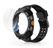 ŘEMÍNEK SE 2 OCHRANNÝMI SKLY SUPCASE UNICORN BEETLE PRO & TEMPERED GLASS 2-PACK SAMSUNG SAMSUNG GALAXY WATCH ULTRA (47 mm) BLACK