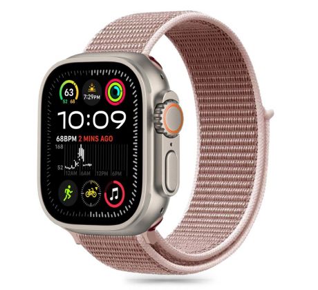 ŘEMÍNEK TECH-PROTECT NYLON APPLE WATCH 6 / 7 / 8 / 9 / 10 / SE (40 / 41 / 42 mm) DUSTY ROSE