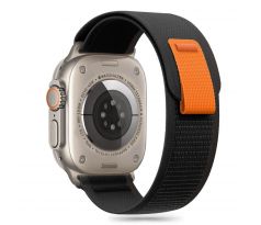 ŘEMÍNEK TECH-PROTECT NYLON STRIPE APPLE WATCH 6 / 7 / 8 / 9 / 10 / SE / ULTRA 1 / 2 (44 / 45 / 46 / 49 mm) BLACK/ORANGE