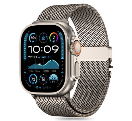 ŘEMÍNEK TECH-PROTECT MILANO APPLE WATCH 6 / 7 / 8 / 9 / 10 / SE / ULTRA 1 / 2 (44 / 45 / 46 / 49 mm) TITANIUM