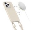 KRYT SE ŠŇŮRKOU/POPRUH NA TĚLO TECH-PROTECT MAGNECKLACE MAGSAFE iPhone 14 Pro COSMIC LATTE