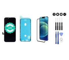 MULTIPACK - LCD displej pro iPhone 13 Pro Max + screen adhesive (lepka pod displej) + 3D ochranné sklo + sada nářadí