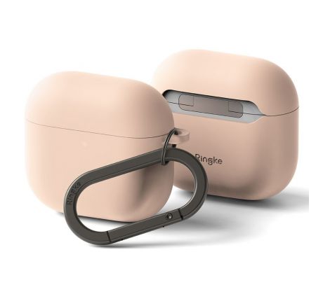 KRYT RINGKE SILICONE APPLE AirPODS 4 PINK SAND