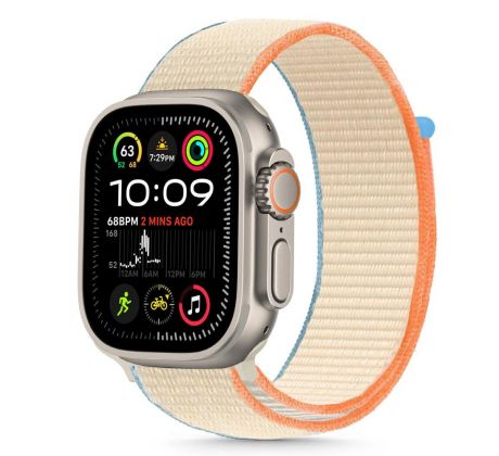 ŘEMÍNEK TECH-PROTECT NYLON APPLE WATCH 6 / 7 / 8 / 9 / 10 / SE (40 / 41 / 42 mm) CREAM