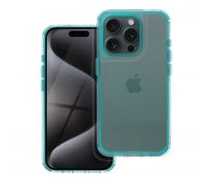 MATRIX CLEAR Case  iPhone 16 Pro Max slabomodrý tyrkysový mentolový