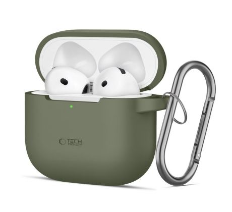 KRYT TECH-PROTECT SILICONE HOOK APPLE AirPODS 4 OLIVE GREEN