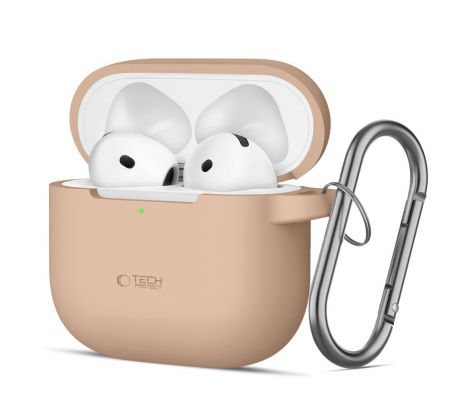 KRYT TECH-PROTECT SILICONE HOOK APPLE AirPODS 4 CAFFE LATTE