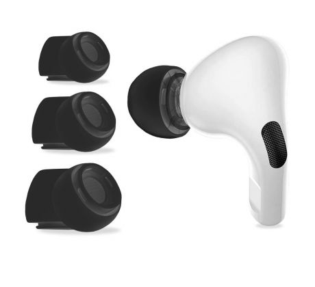 NÁHRADNÍ ŠTUPLY DO UŠÍ TECH-PROTECT EAR TIPS 3-PACK APPLE AirPODS PRO 1 / 2 BLACK