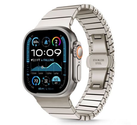 ŘEMÍNEK TECH-PROTECT LINKBAND APPLE WATCH 6 / 7 / 8 / 9 / 10 / SE / ULTRA 1 / 2 (44 / 45 / 46 / 49 mm) TITANIUM