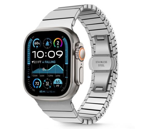 ŘEMÍNEK TECH-PROTECT LINKBAND APPLE WATCH 6 / 7 / 8 / 9 / 10 / SE / ULTRA 1 / 2 (44 / 45 / 46 / 49 mm) SILVER