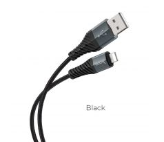 HOCO cable USB A to Lightning 2,4 X38 1 m cerný