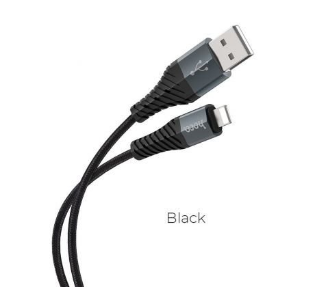 HOCO cable USB A to Lightning 2,4 X38 1 m cerný