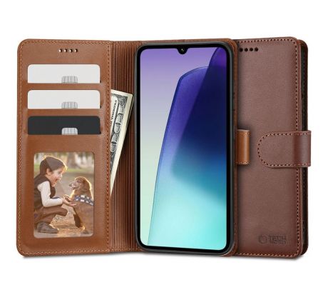 KRYT TECH-PROTECT WALLET XIAOMI REDMI 14C / POCO C75 BROWN