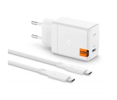 SÍŤOVÁ NABÍJEČKA NA MOBIL A TABLET SPIGEN ARCSTATION PRO GAN-651 1-PORT NETWORK CHARGER 65W + TYPE-C CABLE WHITE