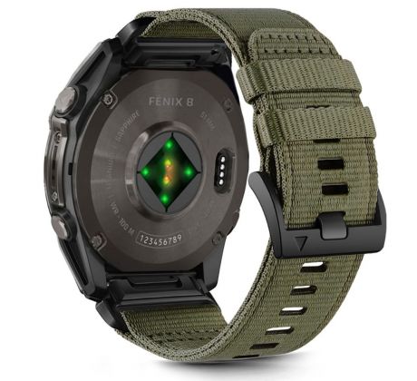 ŘEMÍNEK TECH-PROTECT NYLON CLASSIC GARMIN FENIX 5X / 5X Plus / 6X / 6X PRO / 7X / 8 (51 mm) OLIVE GREEN