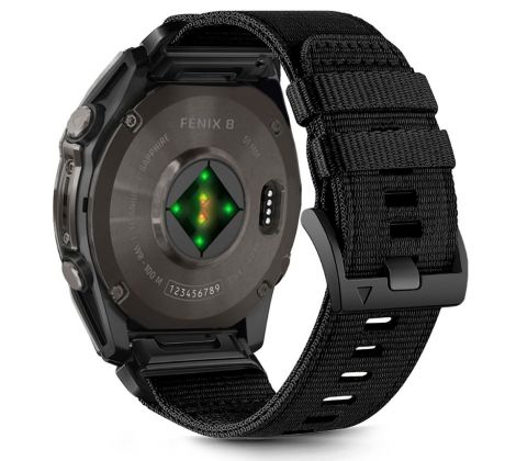 ŘEMÍNEK TECH-PROTECT NYLON CLASSIC GARMIN FENIX 5 / 6 / 6 PRO / 7 / 8 (47 mm) / E BLACK