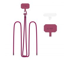 ŠŇŮRKA NA TELEFON/POPRUH TECH-PROTECT C5S ROPE CROSSBODY STRAP MULBERRY