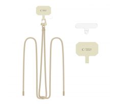 ŠŇŮRKA NA TELEFON/POPRUH TECH-PROTECT C5S ROPE CROSSBODY STRAP TAUPE