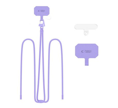 ŠŇŮRKA NA TELEFON/POPRUH TECH-PROTECT C5S ROPE CROSSBODY STRAP LAVENDER