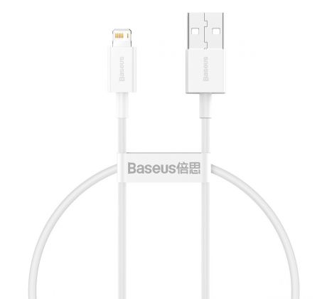 BASEUS cablel USB A to Apple Lightning 8-pin 2,4A Superior Series Fast Charging CALYS-02 0.25 meter bílý