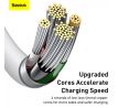 BASEUS cablel USB A to Apple Lightning 8-pin 2,4A Superior Series Fast Charging CALYS-02 0.25 meter bílý