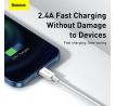 BASEUS cablel USB A to Apple Lightning 8-pin 2,4A Superior Series Fast Charging CALYS-02 0.25 meter bílý