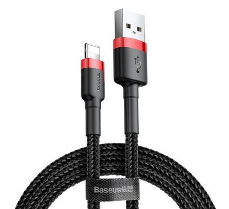 BASEUS cable USB to Apple Lightning 8-pin 2,4A Cafule CALKLF-A19 0,5m cervený-cerný