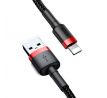 BASEUS cable USB to Apple Lightning 8-pin 2,4A Cafule CALKLF-A19 0,5m cervený-cerný