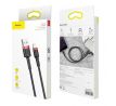 BASEUS cable USB to Apple Lightning 8-pin 2,4A Cafule CALKLF-A19 0,5m cervený-cerný