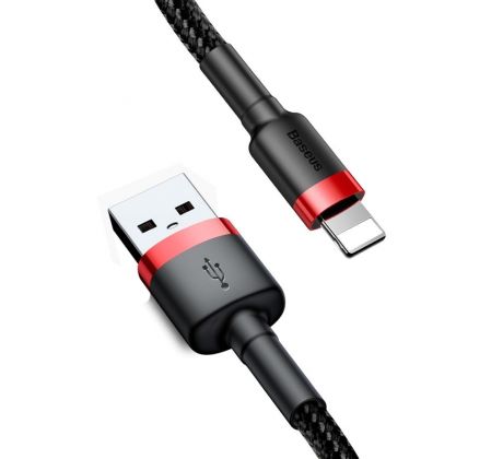 BASEUS cable USB A to Lightning 2,4A Cafule CALKLF-B19 1 m cerný cervený