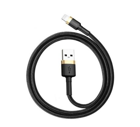 BASEUS cable USB A to Lightning 2,4A Cafule CALKLF-BV1 1 m cerný zlatý