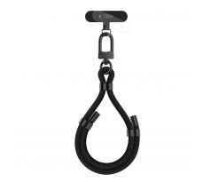 POPRUH NA RUKU/ŠŇŮRKA NA TELEFON TECH-PROTECT C4S ROPE WRIST STRAP BLACK/BLACK