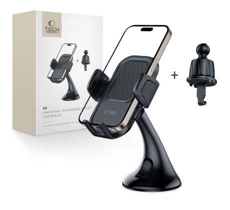 DRŽÁK DO AUTA TECH-PROTECT V8 UNIVERSAL DASHBOARD & VENT CAR MOUNT BLACK