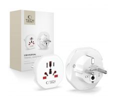 UNIVERZALNI CESTOVNI ADAPTER TECH-PROTECT UNIVERSAL TRAVEL ADAPTER FROM EU WHITE