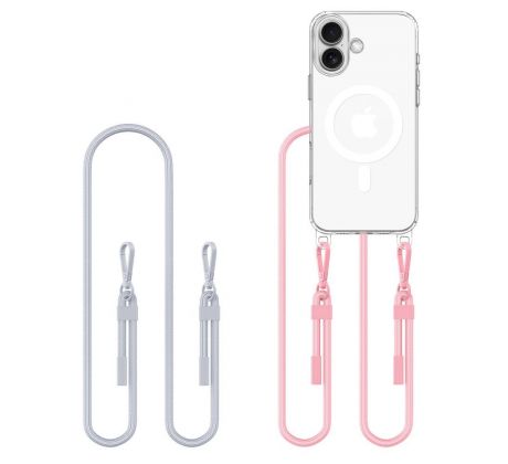 KRYT TECH-PROTECT FLEXAir CHAIN MAGSAFE iPhone 16 GREY & PINK