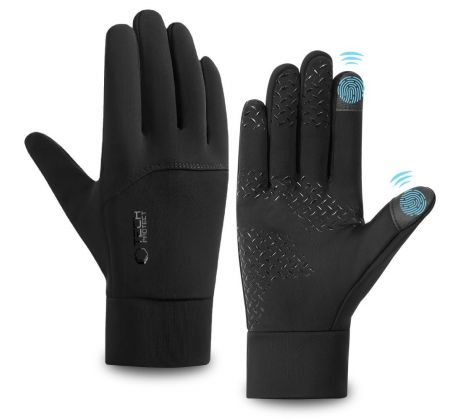 RUKAVICE ECH-PROTECT WG01 WINTER TOUCHSCREEN GLOVES L BLACK