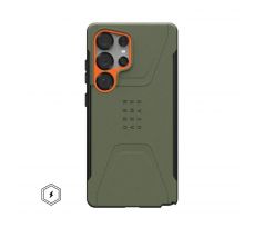 UAG Urban Armor Gear  CIVILIAN Pro with built-in magnet  Samsung Galaxy S25 Ultra 5G olive / orange