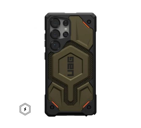 UAG Urban Armor Gear  MONARCH Pro with built-in magnet  Samsung Galaxy S25 Ultra 5G kevlar element zelený