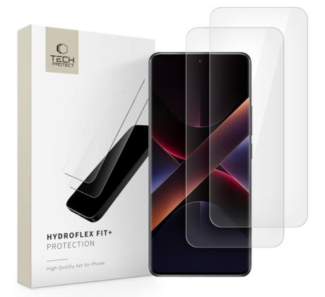 HYDROGELOVIA FOLIE TECH-PROTECT HYDROFLEX FIT+ 2-PACK XIAOMI REDMI NOTE 14 Pro 5G / 14 Pro+ Plus 5G / POCO X7 5G CLEAR