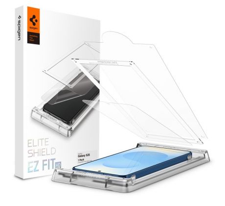 HYBRIDNI SKLO SPIGEN ELITE SHIELD ”EZ FIT” HD SAMSUNG GALAXY S25 CLEAR