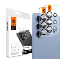 SPIGEN OPTIK PRO HD GLAS.TR ”EZ FIT” CAMERA PROTECTOR 2-PACK SAMSUNG GALAXY S25 ULTRA BLACK