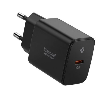 SPIGEN ESSENTIAL EE201EU 1-PORT NETWORK CHARGER 20W BLACK